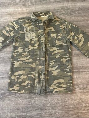 Gilded Intent Green Camo Jean Jacket